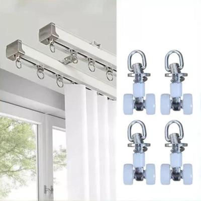 20 Piece Zinc Alloy Curtain Roller Set For Straight Gliding Tracks Home Curtain