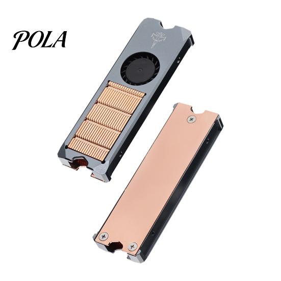Solid State Drive Cooler SSD Radiator Professional Temperature Control Metal PWM Cooling Fan Hard Disk Heat Sink Thermal Pad for M.2