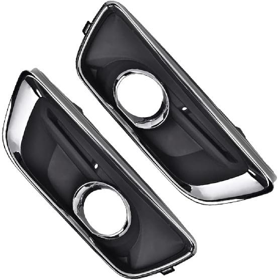 20768823 + 20768846, Pair Set Fog Light Lamp Bezel Cover, 2013-2014 Compatible with Chevrolet Malibu Eco