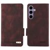 For Samsung Galaxy S25 Case Leather Wallet Flip Phone Cover with Hardware Decor