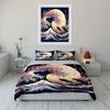Wave Koi Sakura Decor Set Multiple Sizes Kid'S And Adults' Bedroom Exquisite 3Pc Bedding Set, Gift