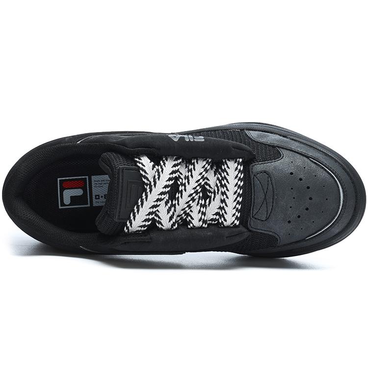 New FILA MIX Low Top Skateboard Shoes Men's Black F12M314203FBK