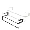 Household Kitchen New Multifunctional Storage White Black Toilet Shelf Paper Roll Rack Minimalist Style Organizer Tissue Hanger