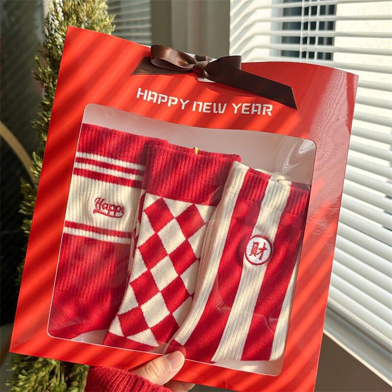 

WJ Chinese Zodiac Year Gift Socks 3 Pairs