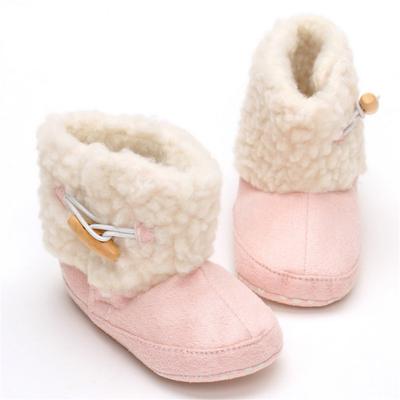Kışlık botlar moda yumuşak alt bebek mokasen bebek ilk yürüyüşe bebek sıcak çizmeler kaymaz çizmeler
