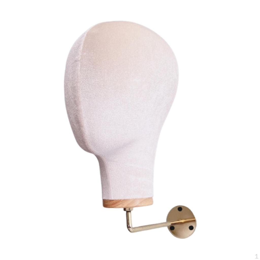 Mounted Velvet Mannequin Head for Hats And 11inch Height Business Use