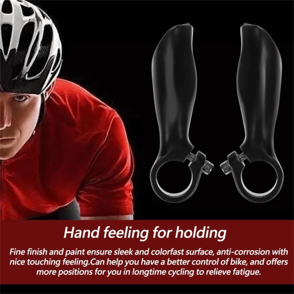1 Pair Black Bike Bar End Ergonomic MTB  Handlebar Ends Durable Bar End Grips  Cycling Accessories