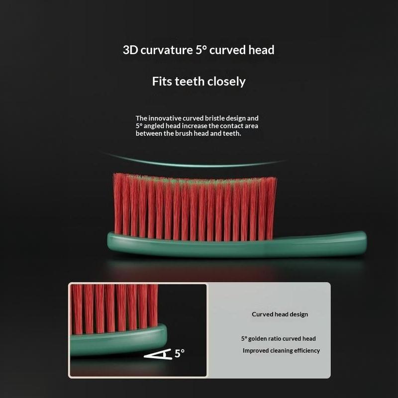 5 Pack Soft Bristle Manual Toothbrushes Non Slip Handle Deep Cleaning For Daily Oral Care Family Use