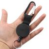 Wire Rope Buckle ABS Anti-theft Security Camping Ring Carabiner Outdoor Black Students with Tools Retractable Climb King