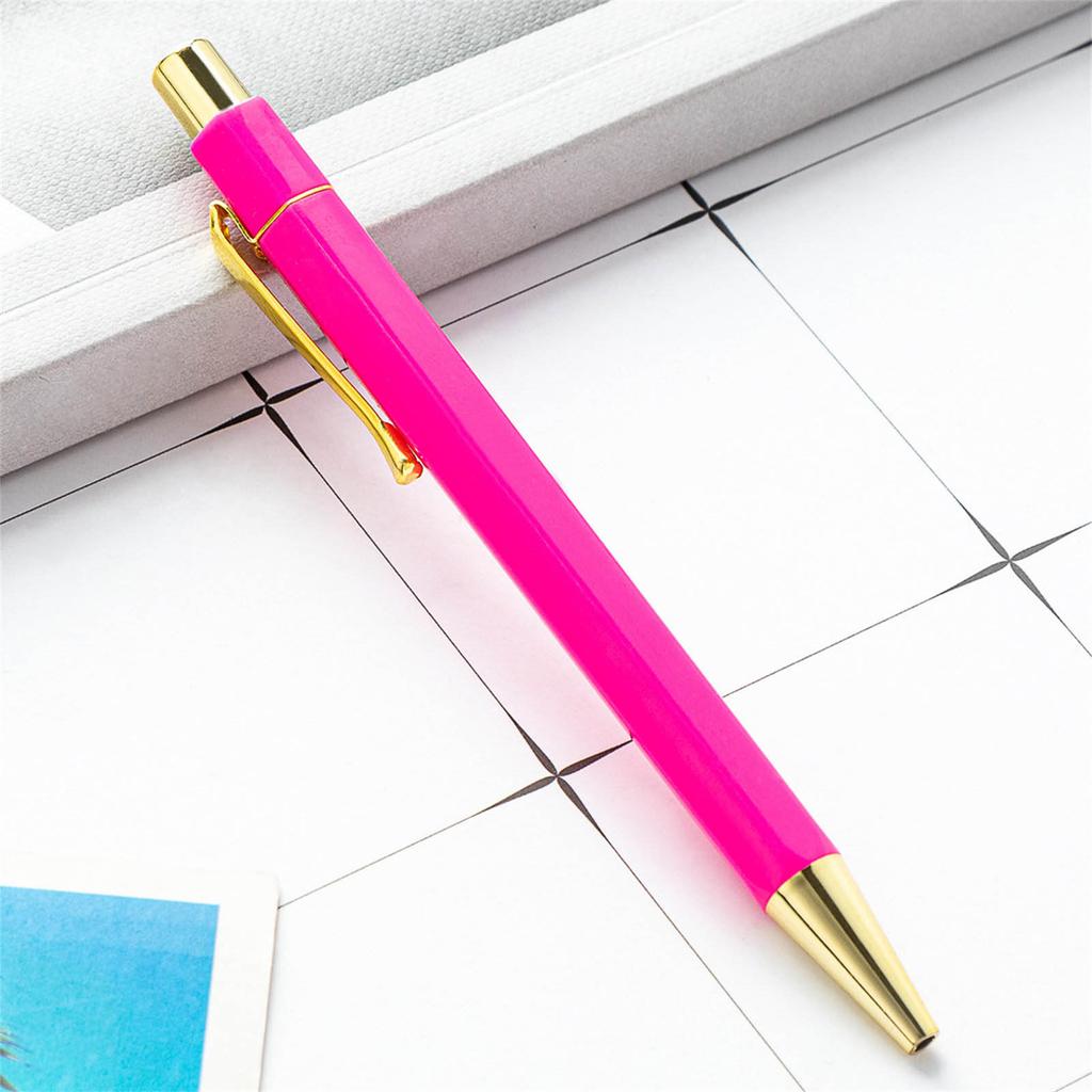 6x 1,0mm Kugelschreiber Schreibstift Einziehbarer Kugelschreiber Business-Stift Ölstift für Büro Schule Klassenzimmer