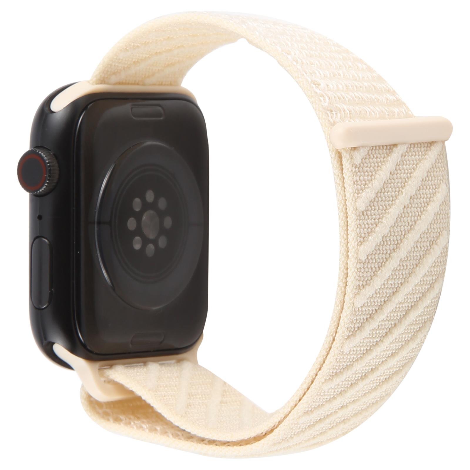 

Watch Band For Apple Watch Series 10 Ultra 9 8 7 SE 6 5 4 3 2 1 46mm 49mm 45mm 44mm 42mm Nylon Sport Loop Strap Starlight
