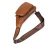 Men's Genuine Leather Casual Fashion Chest Bag Top Layer Cowhide Men's Bag Shoulder Messenger Bag Men's Chest Bag Messenger Chest Bag