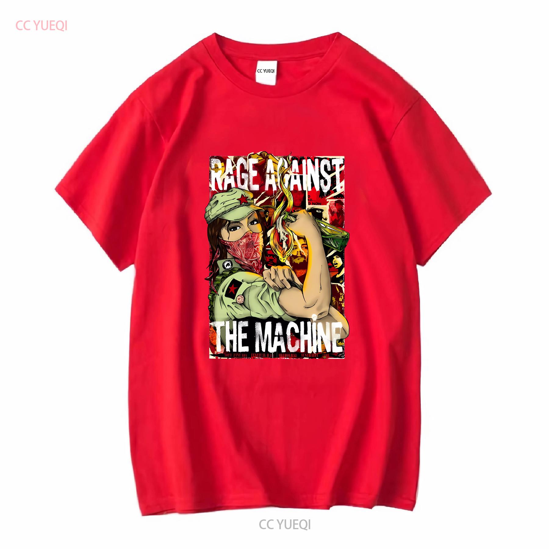 

Rage Against The Machine White T Shirt J87168 long or short sleeves vintage Washed Comfortable Soft fashion Unisex graphic S