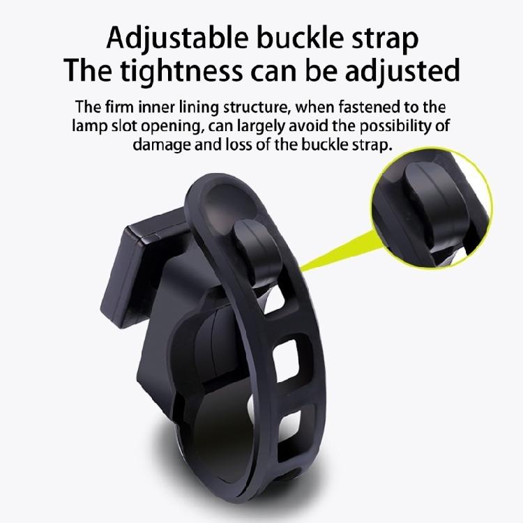 Universal Silicones Bike Light Bases Quickly Install Belt Night Visibilities Enhancers Cycling Accessory