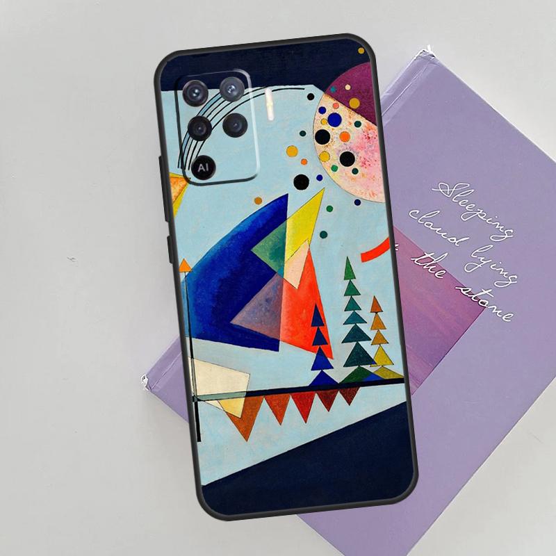 Wassily Kandinsky Abstract Artistic Cover For Oppo A78 A98 A74 A54 A94 A15 A16 A17 A52 A72 A76 A96 A53 A57S A58 A5 A9 Phone Case