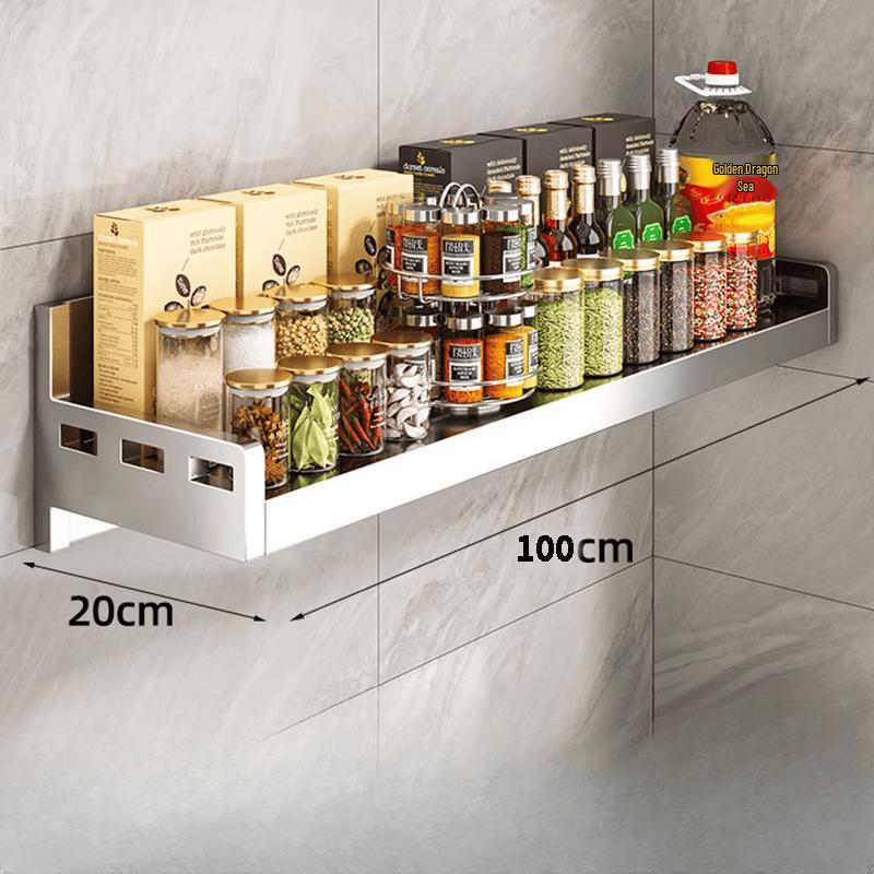 

304 Stainless Steel Wall-Mounted Kitchen Shelf