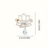 Retro Style Lotus Brooch, Anti Glare Buckle Brooch for Women, High-end Niche High-end Chest Flower Brooch, Cute Cartoon Accessories Suitable