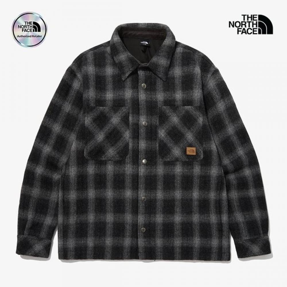 The North Face Men S Check Shirt Jacket Blk Nj3vp79a 95