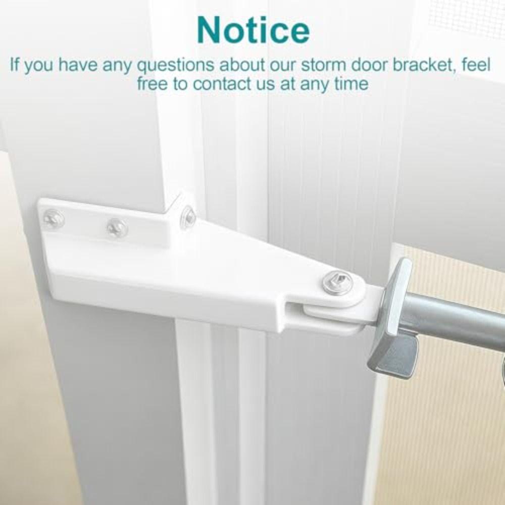 2pcs Adjustable Storm Hardware Bracket Replacement Parts Door Post Jamb Bracket For Farmhouse