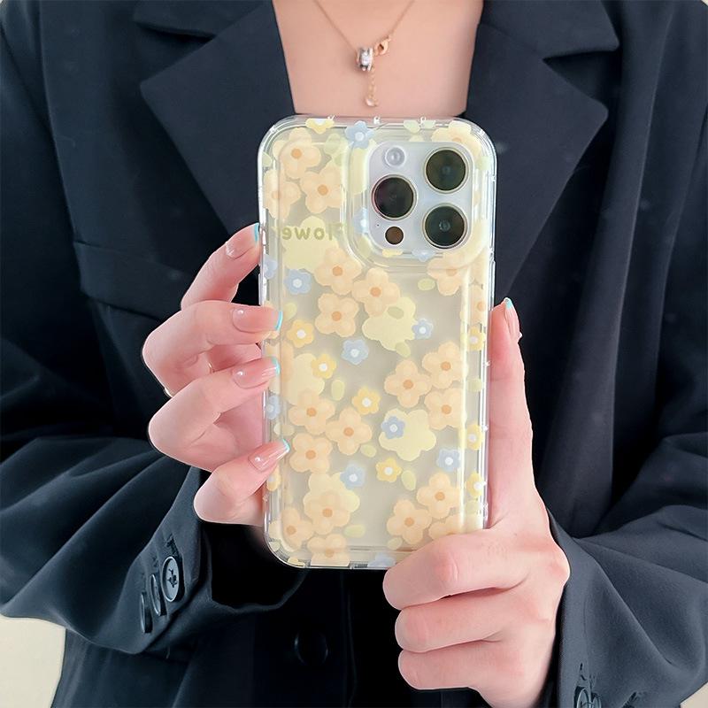 Zhitai Floral Shock-Absorbing Case for iPhone 13/14/15 Pro/Pro Max