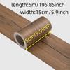 1Roll 5M/196.85inch Realistic Wood Grain Repair Adhensive Duct Tape Floor Furniture Renovation Skirting Line Sticker