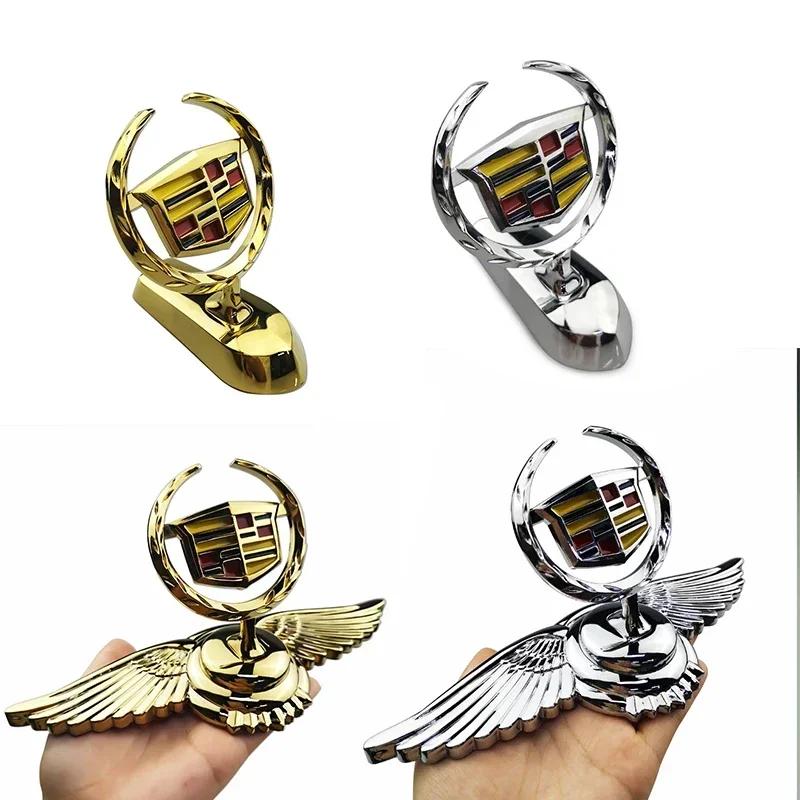 3D Metal Car Front Hood Emblem Cover Bonnet Badge Sticker for Cadillac ATS BLS CT5 EXT SLS SRX XT4 XT6 XTS XLR Escalade DTS