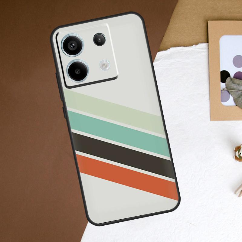 Retro Streifen Ästhetik Vintage Handyhülle Für Redmi Note 12 13 Pro Plus 9 10 11 Pro 9S 10S 11S 12S Redmi 10C 12C 13C Hülle