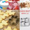 4pcs Puzzle Shape Biscuit Mold Mold Cake Biscuit DIY Tool Stainless Steel  Baking Mold