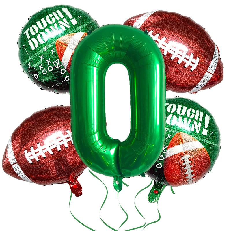 Super Bowl Rugby Aluminum Film Balloon Set Sports Competition Birthday Theme Party Supplies Decoration