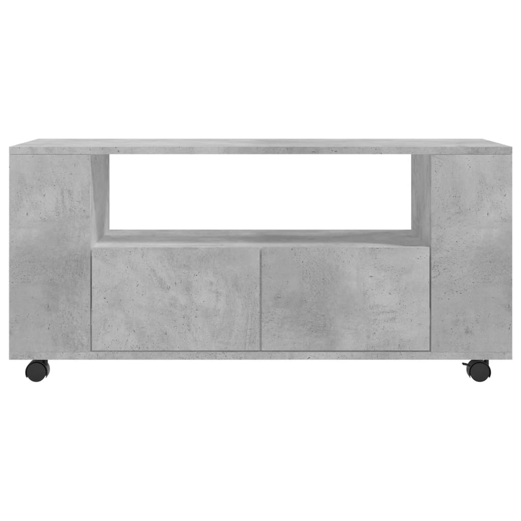 vidaXL TV-Schrank Betongrau 102x34,5x43 cm Holzwerkstoff