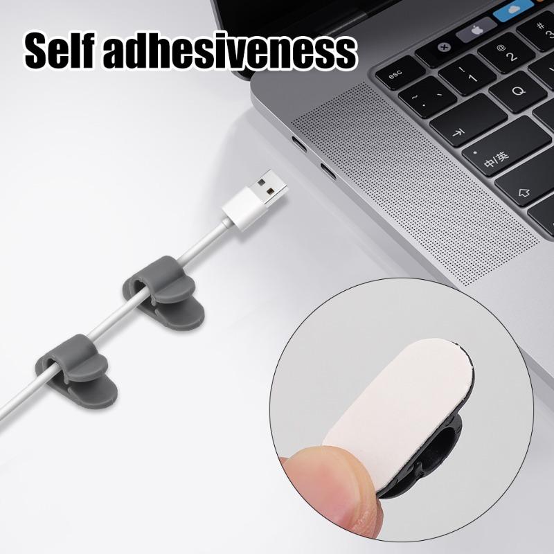 5/100 de bucăți Clipuri de cablu autoadezive Suport de suspendare pentru șir de lumină de perete Organizator de cabluri de sârmă pentru depozitarea mașinii de acasă, birou, clemă fixă