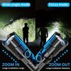 Super Powerful LED Flashlight Zoom LED Torch Built-in Battery USB Rechargeable Waterproof Lamp Ultra Bright Lantern