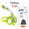 OLIKEI 3-in-1 Scuba Snorkeling Masks for Adults Kids Anti-Fog Leakproof Diving Mask Swimming Goggles Free Breathing Diving Glasses