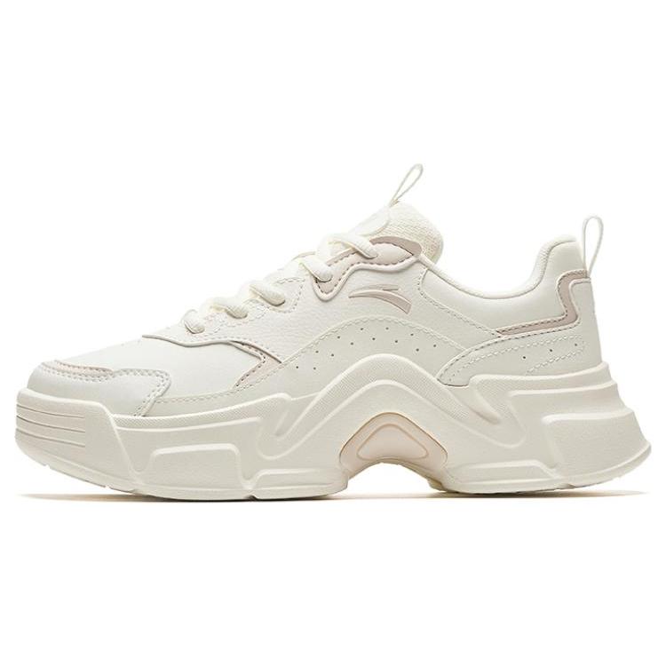 Anta Height Increasing Cushioning Low top Athletic Shoes Women's White Gray 922328816-7