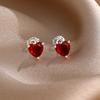 Valentine's Day Red Series Pure Copper Metal Pendant Bead Component Charm Bead Component Apple Love Pendant Bead Component, Compatible With Authentic