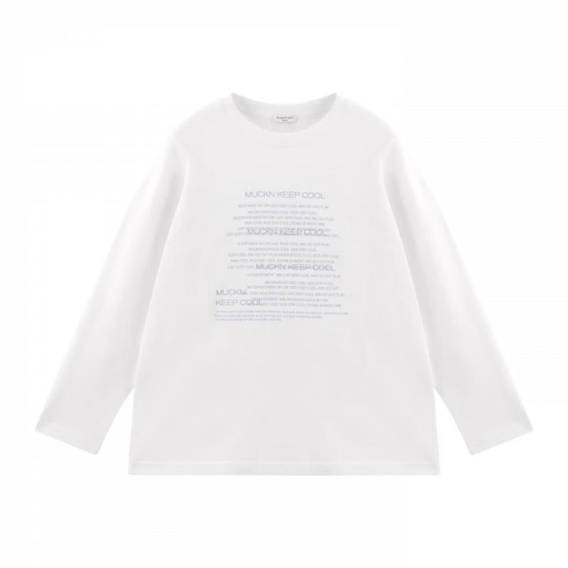 Mucmukn Boys' Letter Print Long-Sleeve T-Shirt