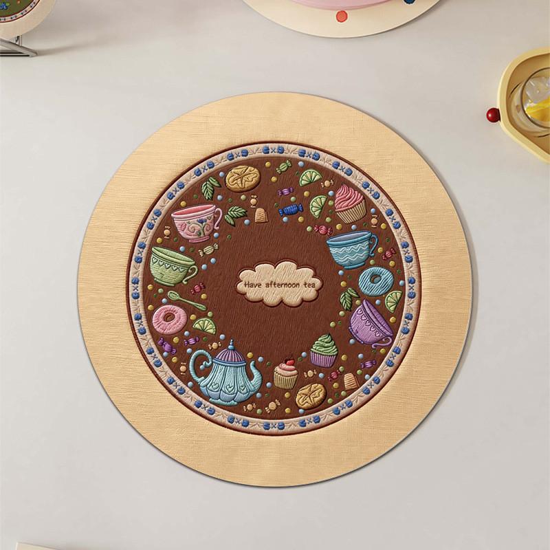 Rubber Coasters With Water Absorption And Heat Resistance For Home Use
