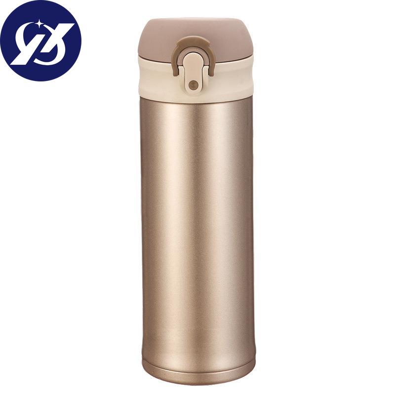 Stainless Steel Mug Simple Lightweight Bounce Cover Portable Straight Cup High Value Water.