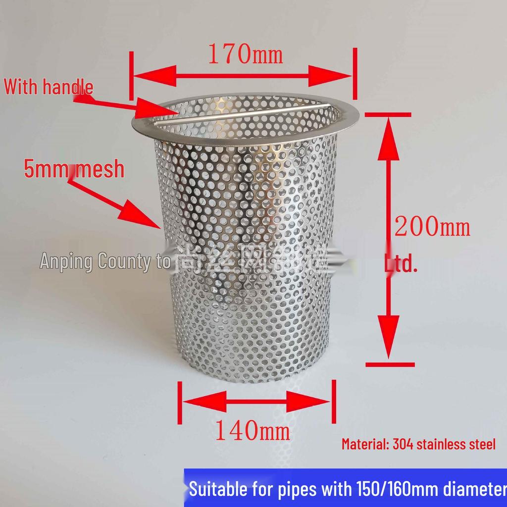 Filtro per Scarico Capelli Anti-Intasamento in Acciaio Inossidabile e Copertura a Rete Anti-Insetti per Lavandini del Bagno.