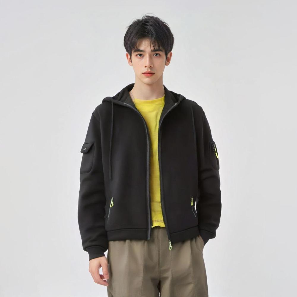 Jachetă sport și fitness mare pentru bărbați de toamnă și iarnă, hanorac casual pentru bărbați, hanorac cu glugă, cardigan cu fermoar, jachetă sport și de agrement pentru bărbați