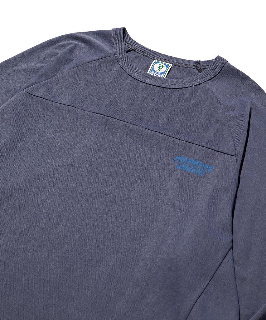 DISCUS ATHLETIC Raglan Logo Long Sleeve Pigment Blue