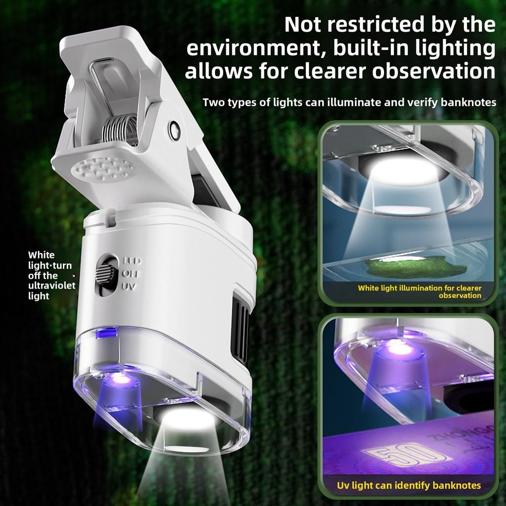 Portable Children Microscope With Phone Clip For Science Experiments And Educational Play