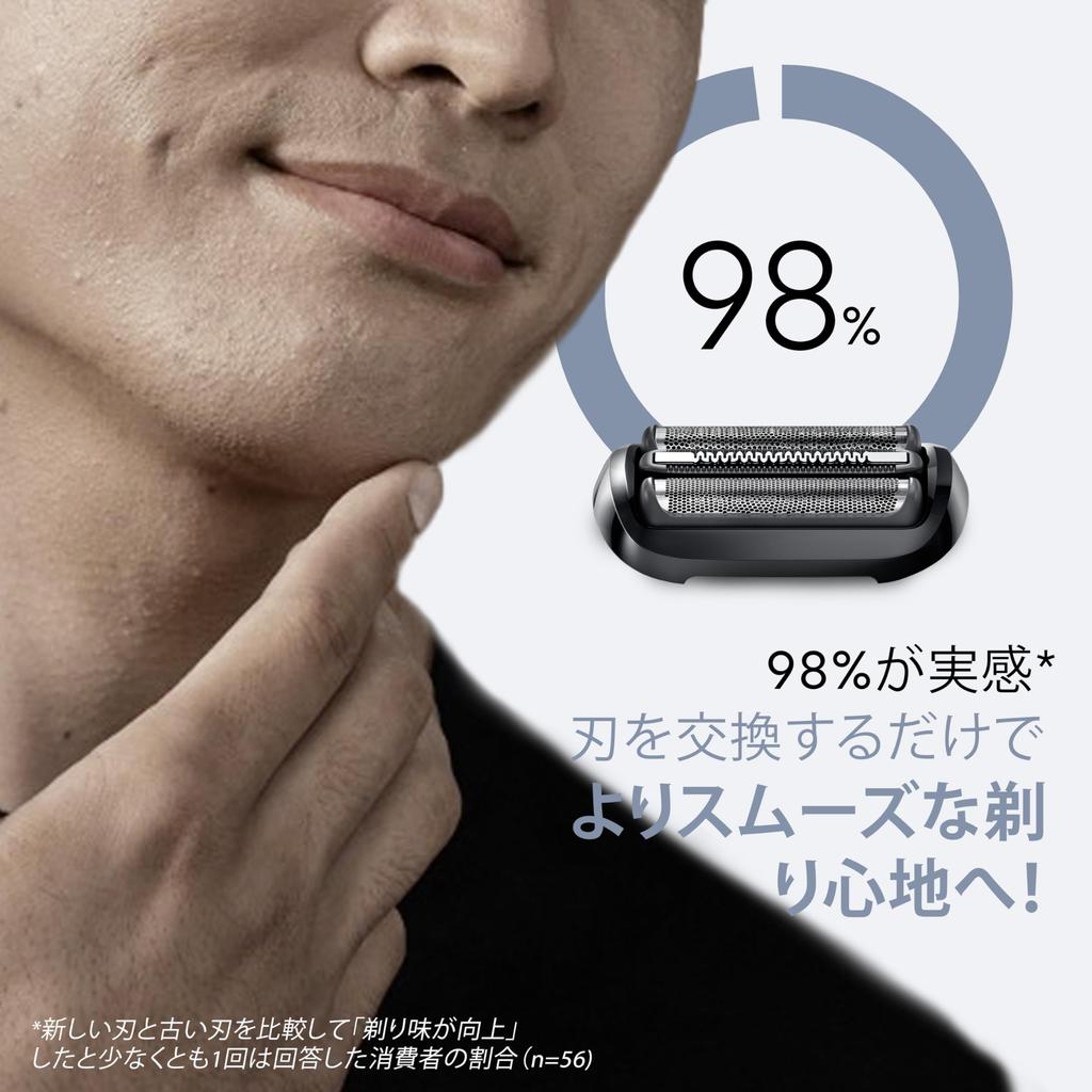 Genuine Braun New Series 5 Replacement Blades with Performance (F/C54B-b, Black) Brush, 1.5 Years' Worth, 100%