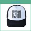 Cr7 Print Cartoon Character Mesh Cap With Wide Brim For Summer Outdoor Casual Wear