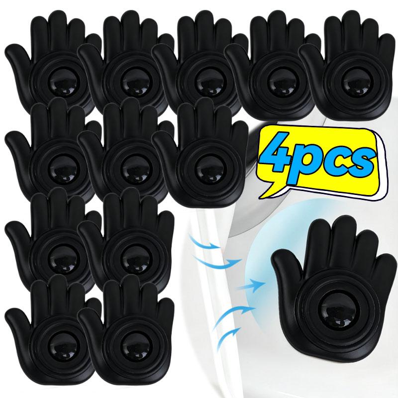 Car Door Anti Collision Protector Anti Scratch Mats Creative Palm Shape Silicone Bumper Pads Thick Adhesive Door Edge Guard