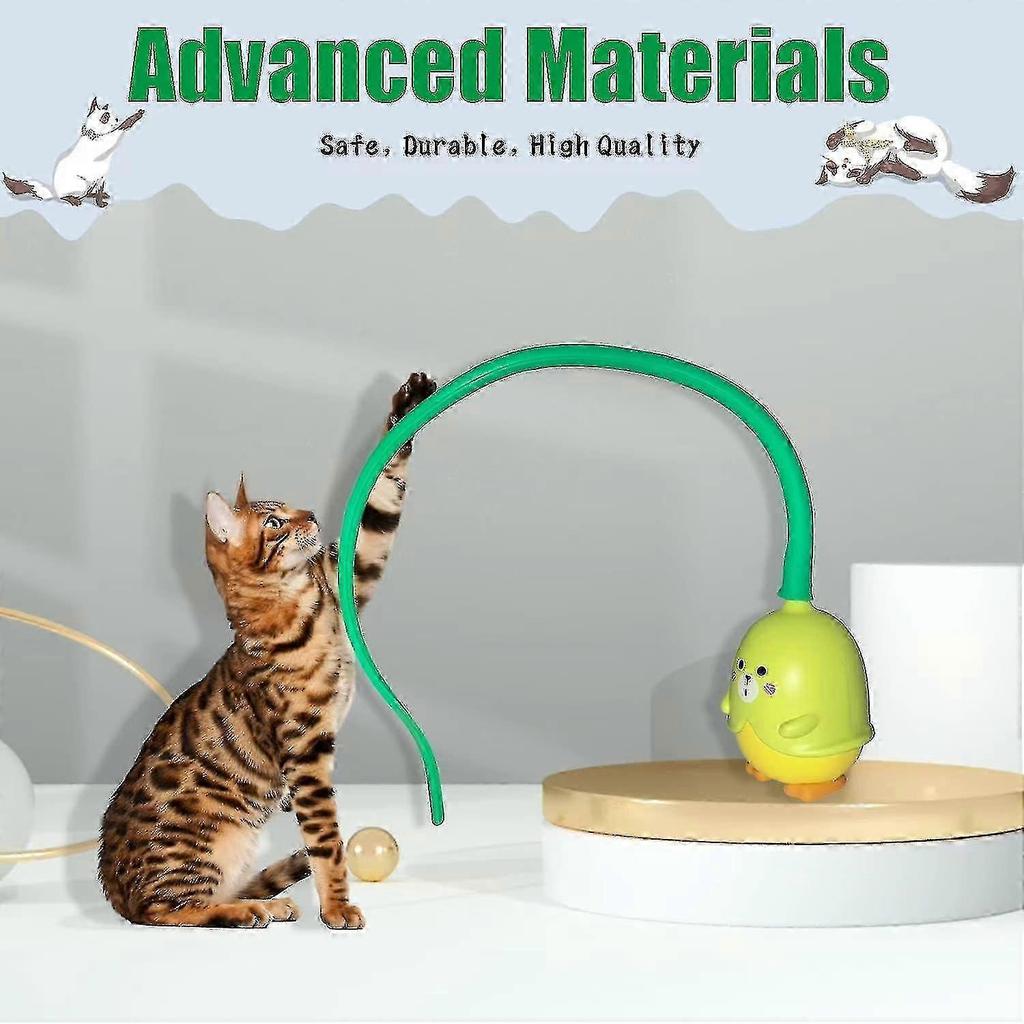 Cat-themed interactive cat teaser, indoor interactive automatic cat teaser, electric pet play product.