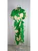 2024 INS Autumn Women's European & American High Waist Print Shirt Dress with Turn-down Collar and Short Sleeves