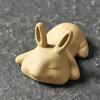 1pc Yixing Handmade Purple Clay Tea Pet Rabbit Statue Tea Figurine Ornament Boutique Tea Table Accessories Home Decoration