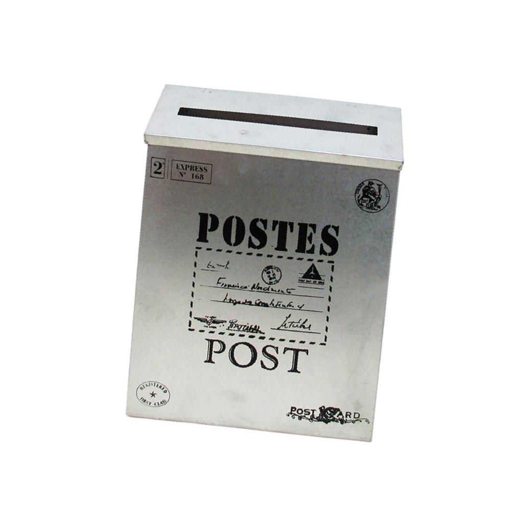 Wall Mounted Mailbox Newspaper Holder Box Letter Box Large Capacity Vintage Wall Hanging Mail Box for Outside House Yard Gate