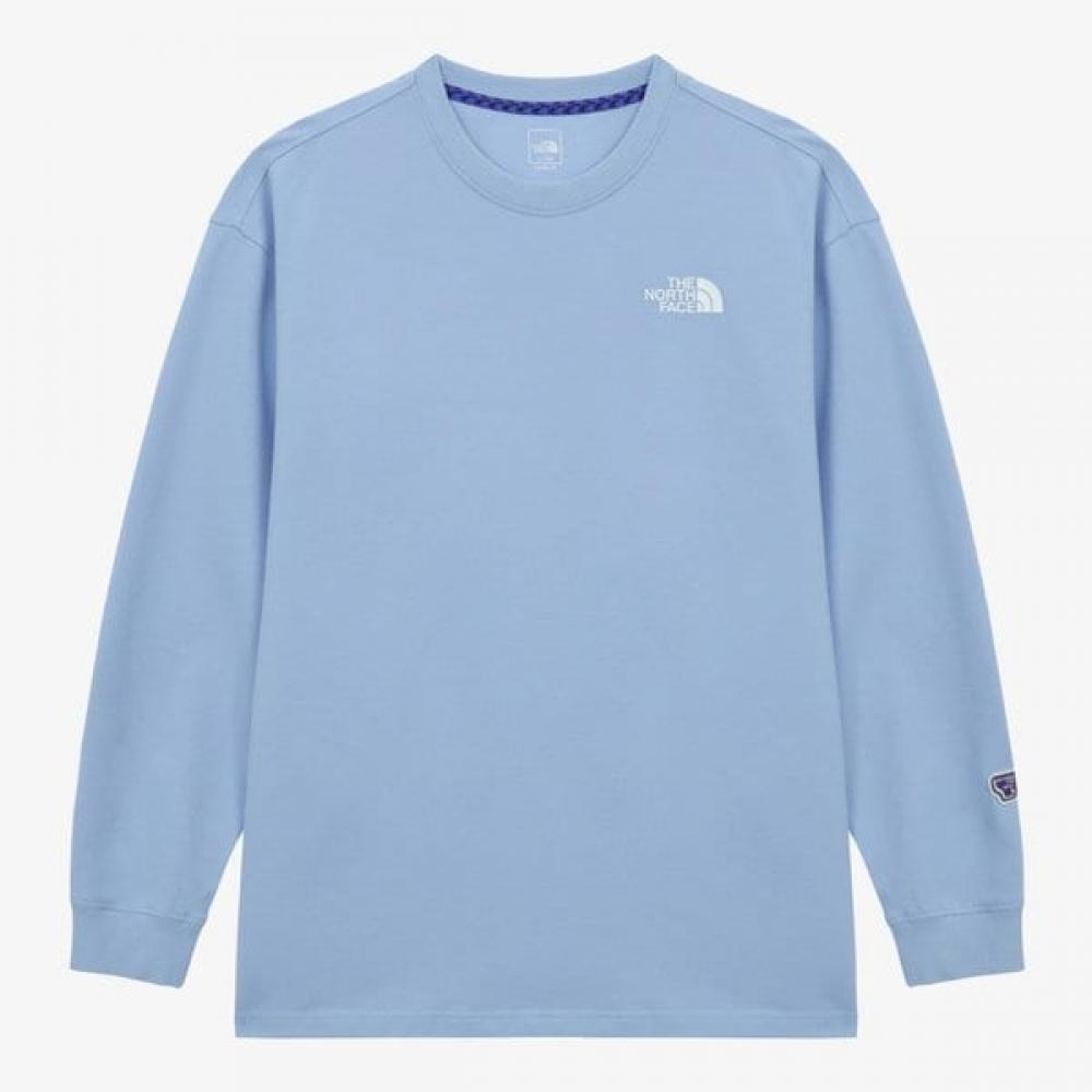 The North Face Men S Long Sleeve Tee nt7tS00c paStel Blue